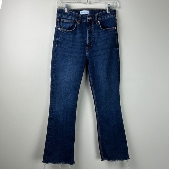 Zara Denim - Zara Dark Blue Ankle Cropped Jeans